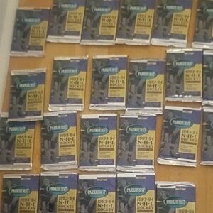 Parkhurst Blue and Yellow NHL Hockey Card Packs